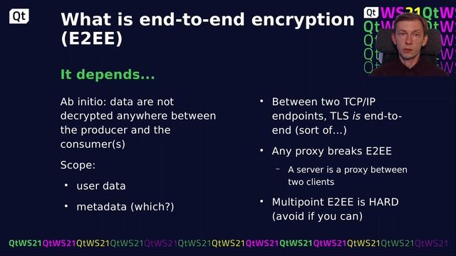 What Does it Take to Add Data Encryption to a Qt Application? | Platform | #QtWS21 смотреть онлайн