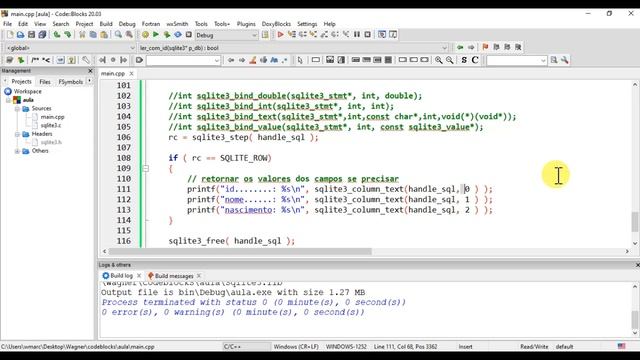 Linguagem C - banco de dados sqlite 2 de 3 смотреть онлайн
