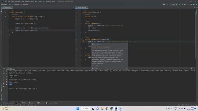 Constructor overloading in Java смотреть онлайн
