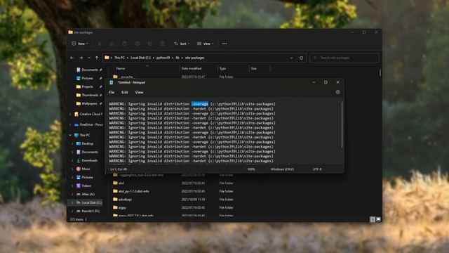 Fix: Ignoring Invalid Distribution Error/Warning in Python | Guide смотреть онлайн