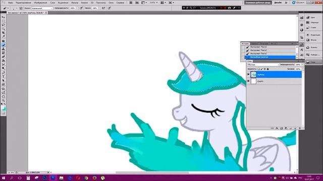 Пони Кот, с помощью - Фотошоп.