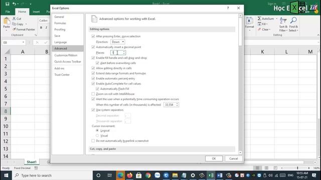 Lỗi gõ số 1 tự động chia 100 trong excel | Học Excel iif смотреть онлайн