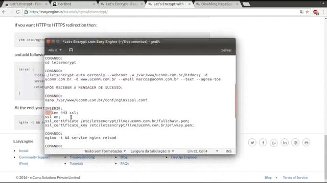 Instalando SSL Let's Encrypt no WordPress com Easy Engine смотреть онлайн