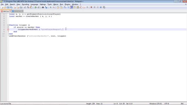 2 - trigger in LUA ( triggerServerEvent, triggerClientEvent ) arabic смотреть онлайн