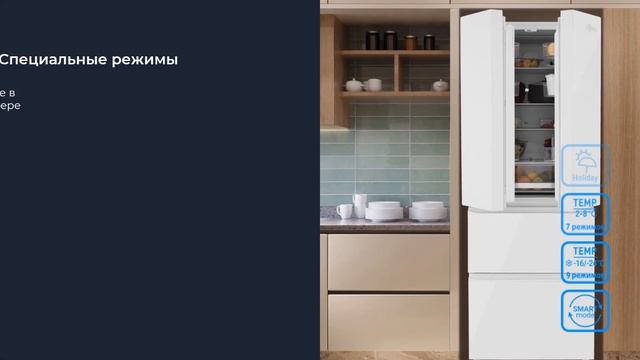 Холодильник French Door ZUGEL ZRFD361W смотреть онлайн