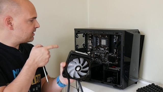 Installing Deepcool Maelstrom 120 EX RGB on AM4 Ryzen 3 2200G смотреть онлайн