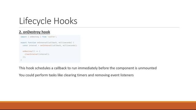 Svelte Tutorial - 26 - Lifecycle Hooks смотреть онлайн
