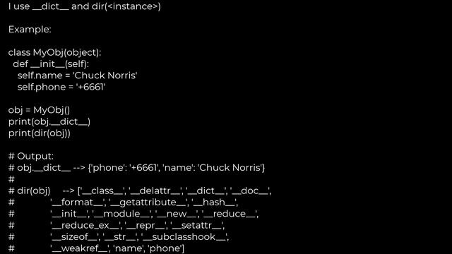 Python :Get all object attributes in Python? [duplicate](5solution) смотреть онлайн