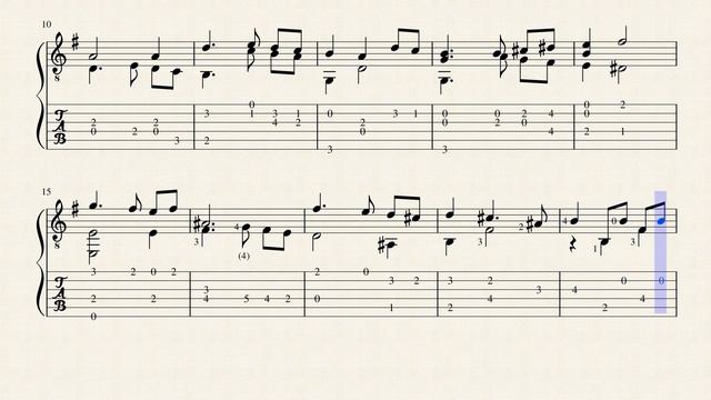 Courante - La Victoire - François Campion (1686 - 1746) - Tablature смотреть онлайн