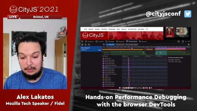 ALEX LAKATOS - Hands-on Performance Debugging with the browser DevTools - #CITYJS2021 смотреть онлайн