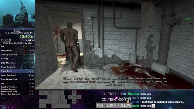 Outlast Insane No OOB Speedrun in 41:35 смотреть онлайн