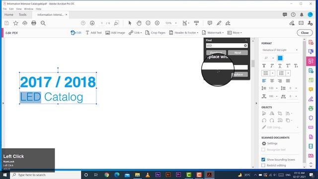 Find and Replace text in PDF file - Adobe Acrobat Pro - Class 8 - Ulta Design смотреть онлайн