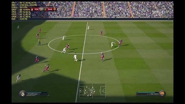 FIFA 16 DEMO -CORE 2 QUAD Q8400 2.66 -8GB- GTX 750TI 1080P HIGH смотреть онлайн