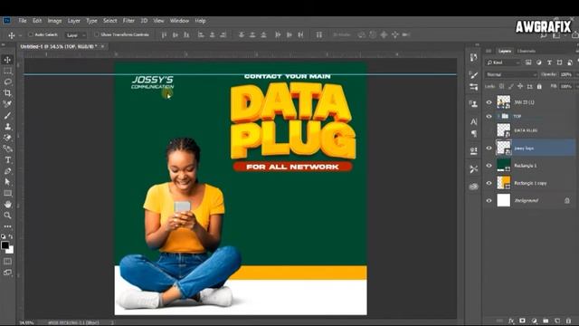 Data Price List E-flyer Design ll Photoshop Tutorial смотреть онлайн