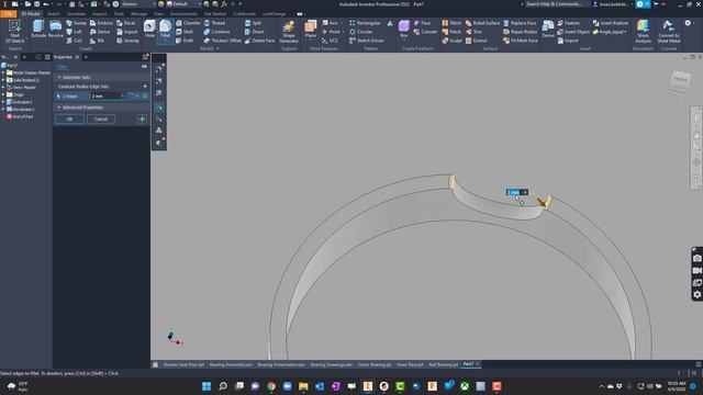 Autodesk Inventor Ball Bearing смотреть онлайн