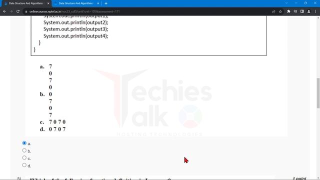 NPTEL Data Structure And Algorithms Using Java WEEK12 Quiz Assignment Solutions? | July 2023 смотреть онлайн