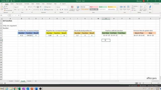 How to use INT Function in Excel? हिंदी смотреть онлайн