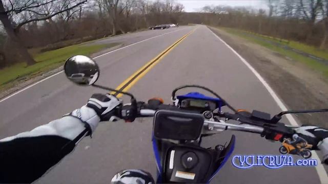 SuperMoto vs Dual Sport Motorcycle - Off-Road Action! | MotoVlog смотреть онлайн