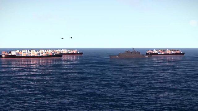 arriving in the Red Sea, 3 US cargo ships full of fuel were destroyed by Iranian Ka-52 helicopters. смотреть онлайн