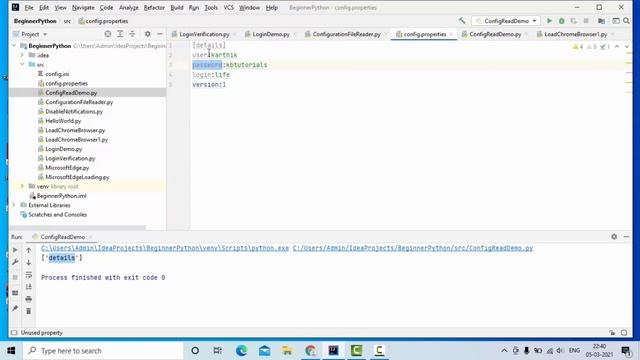 Read Properties File Using Python |Config Parser In python|Config Parser in Python Example смотреть онлайн