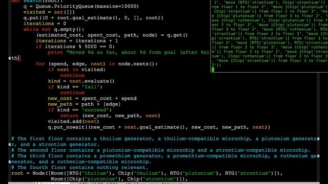 Advent of Code 2016 day 11 (part 4) смотреть онлайн