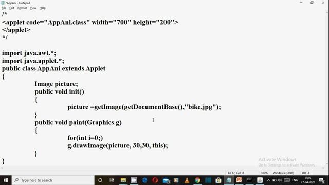 Applet Animation Program in Java (हिंदी में) смотреть онлайн