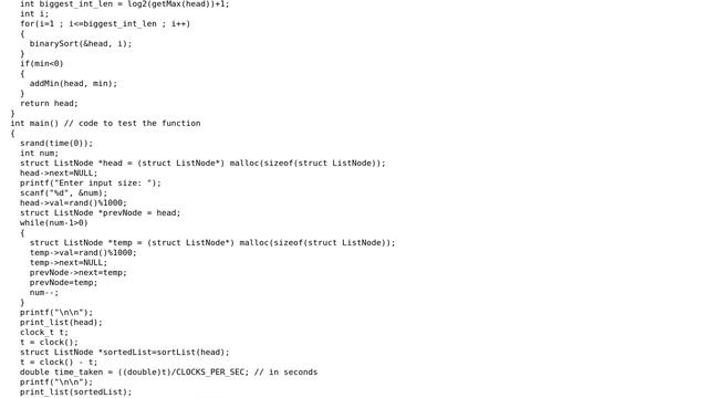 Code Review: Binary Radix Sort implementation on linked list смотреть онлайн