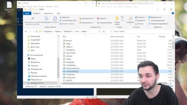 Как сделать темную тему в Python IDLE? / How to get DARK PYTHON IDLE?