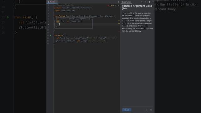 Kotlin - Using custom flatten смотреть онлайн