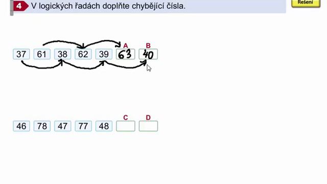 Logické řady, Matýskova matematika 7. díl, strana 40, cvičení 4 смотреть онлайн
