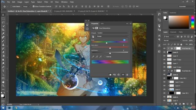 Anime | Violet Evergreen | Photoshop GFX Tutorial | Wallpaper смотреть онлайн
