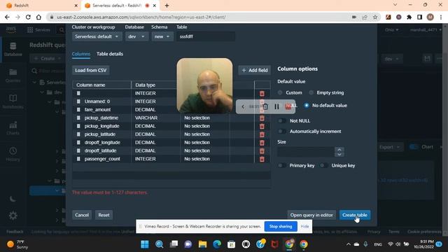 How to Create an Database in AWS redshift, do some simple SQL Queries, and more. смотреть онлайн