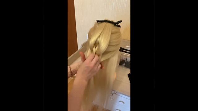 Учимся плести 3D косу ??♀️ смотреть онлайн