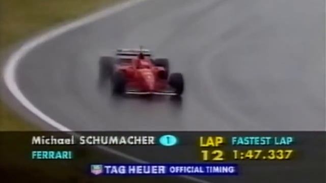 Первая победа Шумахера в составе "Феррари"! Испания - 1996 смотреть онлайн