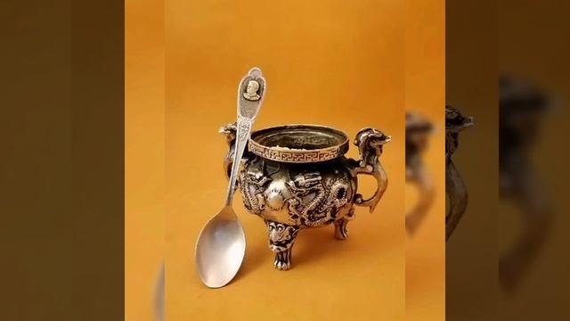 Чайные ложки Сталин и ножи 7-9-11 F с символикой