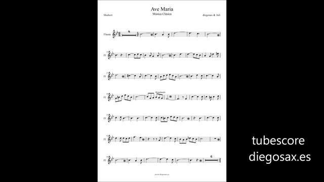 Ave Maria Sheet Music saxo, violin, trumpet, clarinet, trombone, soprano, tenor Classical Scores смотреть онлайн