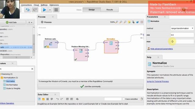 Different preprocessing techniques on a given dataset using Rapid Miner. смотреть онлайн
