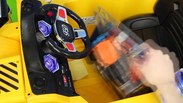 Fire Truck, Tractor, Excavator, Police & Train Ride On Cars смотреть онлайн