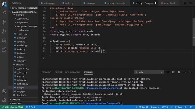 How to Create a Celery Task Progress Bar in Django смотреть онлайн