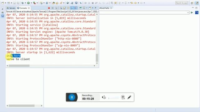 Servlet Tutorial and Server Configured смотреть онлайн