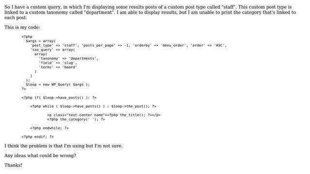 Wordpress: Displaying the category name of a custom post type (3 Solutions!!) смотреть онлайн