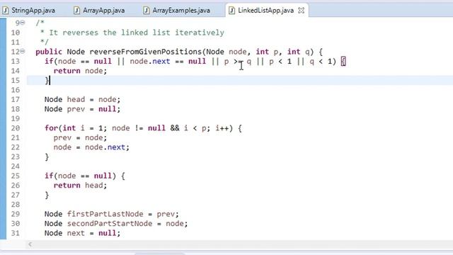 Linked List - 86: Reverse the Linked List from given Positions смотреть онлайн