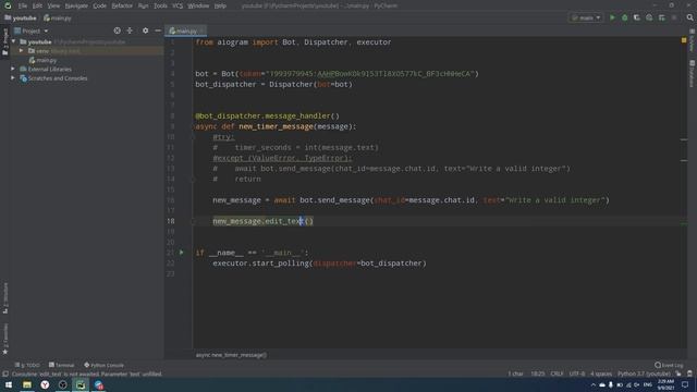 TELEGRAM TIMER BOT | Python