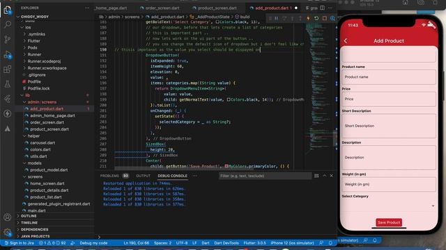 E-commerce/Food delivery web app- Flutter and Firebase | Admin Panel | Add Product page | Dropdown смотреть онлайн