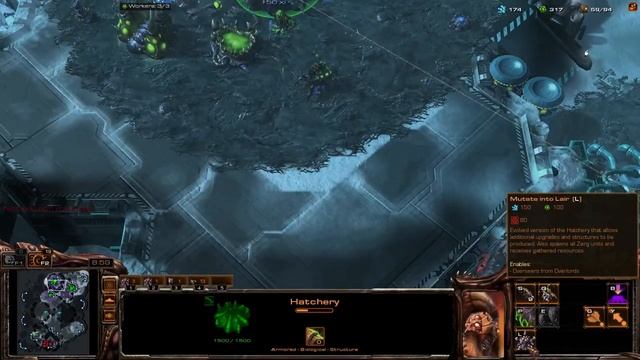 Starcraft 2: Learning Zerg Frost LE Game 8 смотреть онлайн