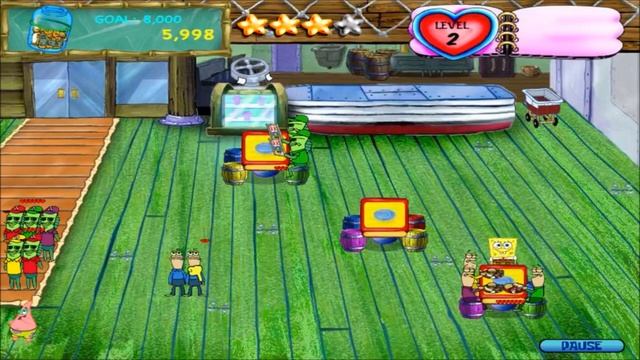 Spongebob Squarepants Diner Dash Playthrough - Endless Shift смотреть онлайн