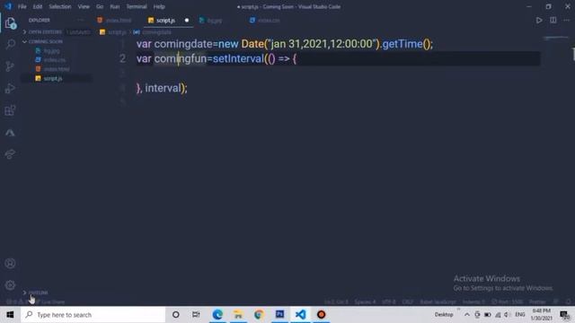 Coming Soon Countdown in Javascript || Coming Soon event countdown смотреть онлайн