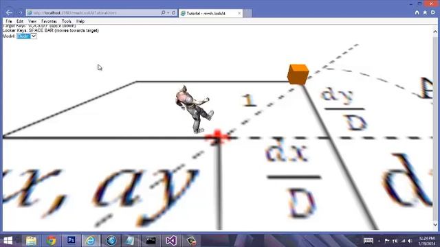 BABYLON.JS mesh.lookAt Sample смотреть онлайн