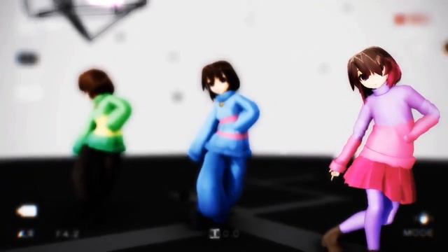 [MMD UNDERTALE] 《Váy Cưới remix》 (Chara x Betty x Frisk) смотреть онлайн
