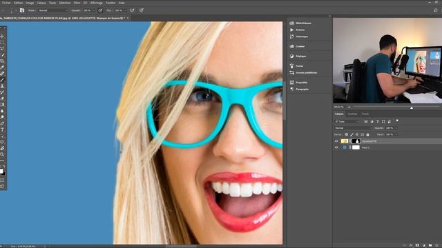 Comment CHANGER la COULEUR en ARRIÈRE PLAN dans PHOTOSHOP (débutant) смотреть онлайн